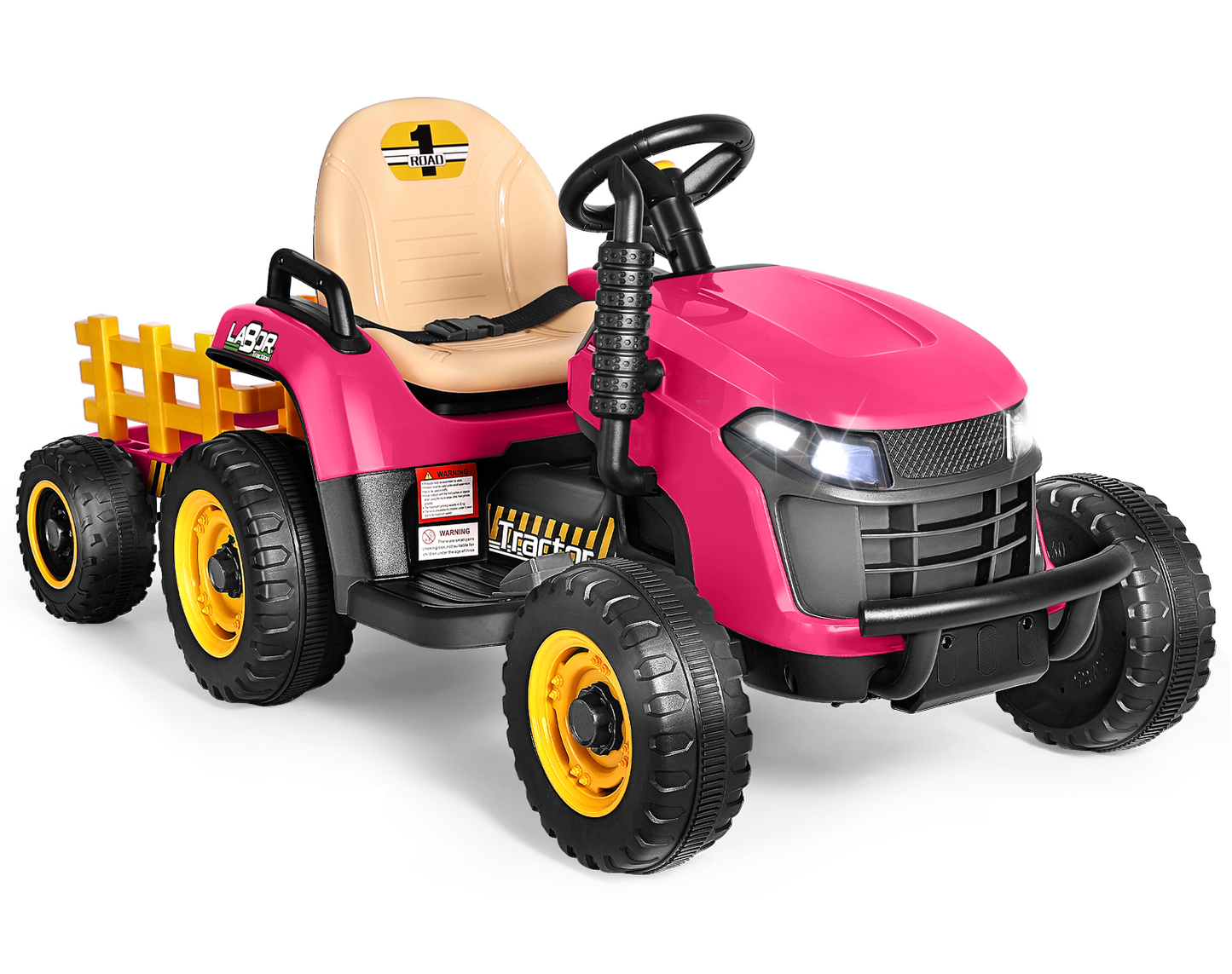 East Doll 12V Ride On Tractor with Trailer