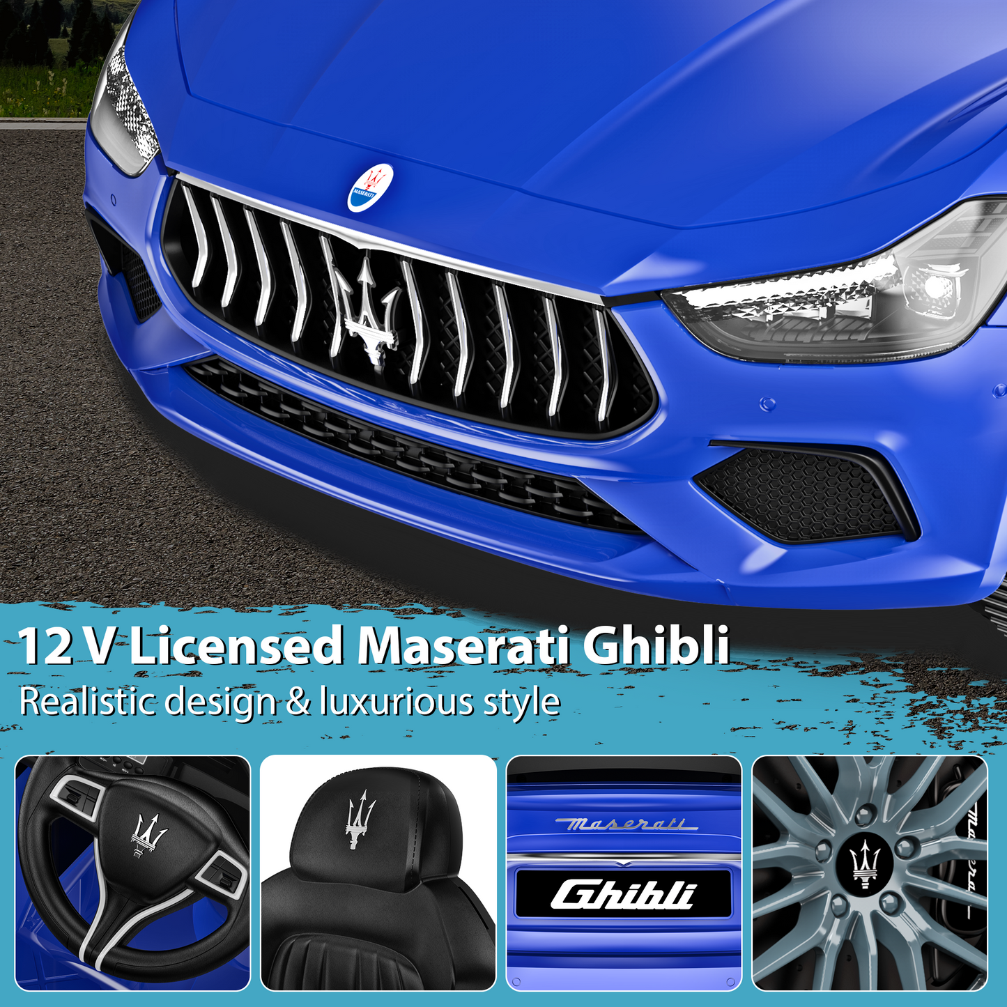 East Doll Licensed Maserati 12V Ride On Car