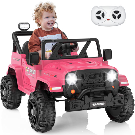 East doll 12V Ride on Car for Toddlers,Electric Power Track with Remote Control