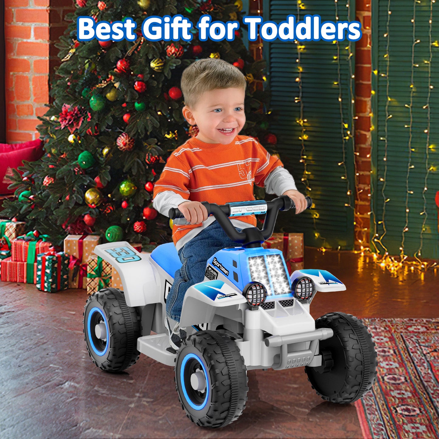 Eastdoll 6V 7Ah Ride on ATV for Toddlers, 2MPH, 55 Lbs